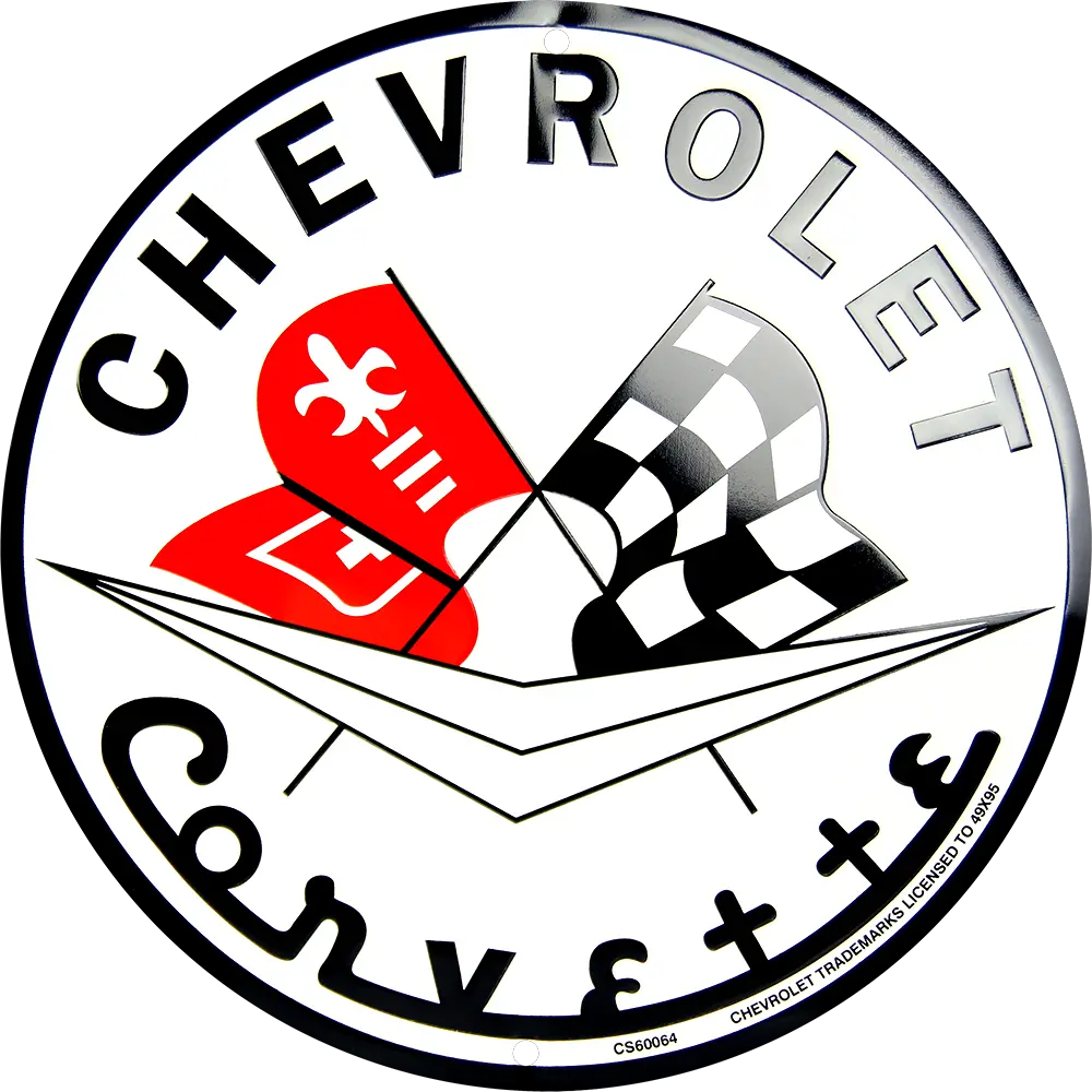  Chevrolet Corvette Circle Sign Clipart Old Corvette Sign Png Chevy Logo Clipart