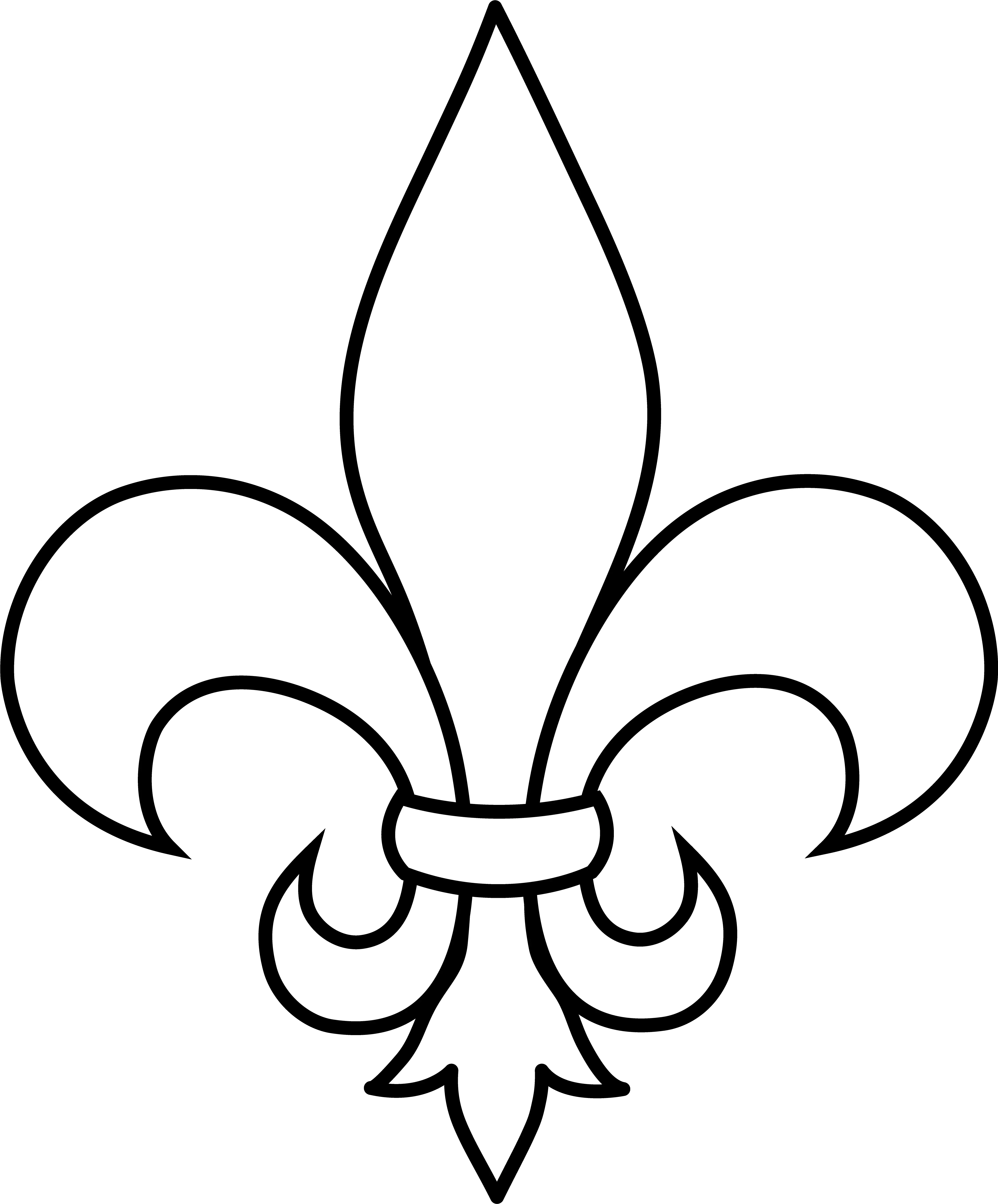  Black And White Library Fleur De Lis Fleur De Lis Clipart Png Fleur De Lis Png