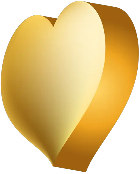  Gold Heart Png