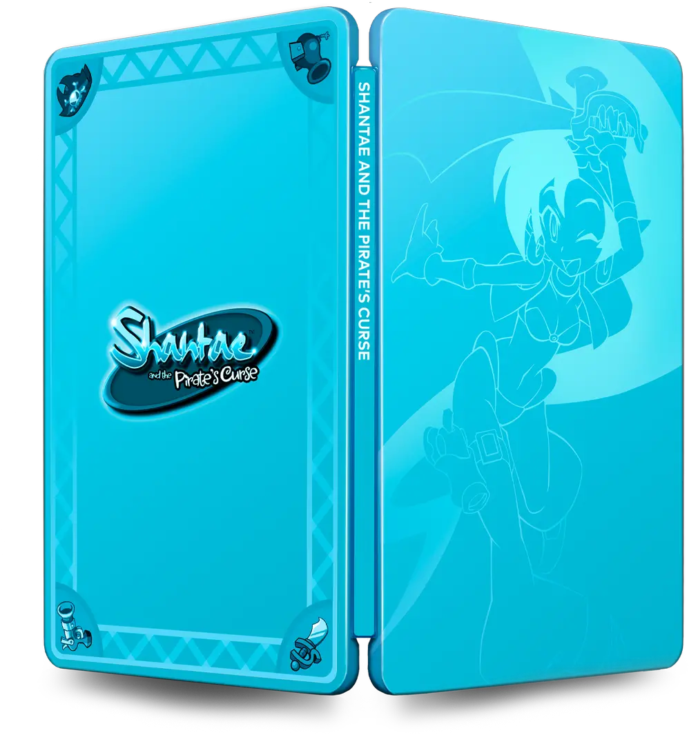  Shantae And The Pirateu0027s Curse Steelbook Limited Run Games Nintendo Switch Mobile Phone Case Png Shantae Logo