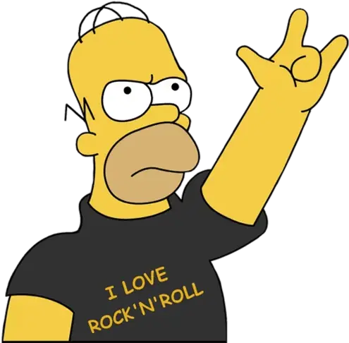  Free Png Images Dlpngcom Rock And Roll Simpson Cartoon Rock Png