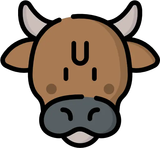  Cow Free Animals Icons Phrase Book Png Cow Head Icon