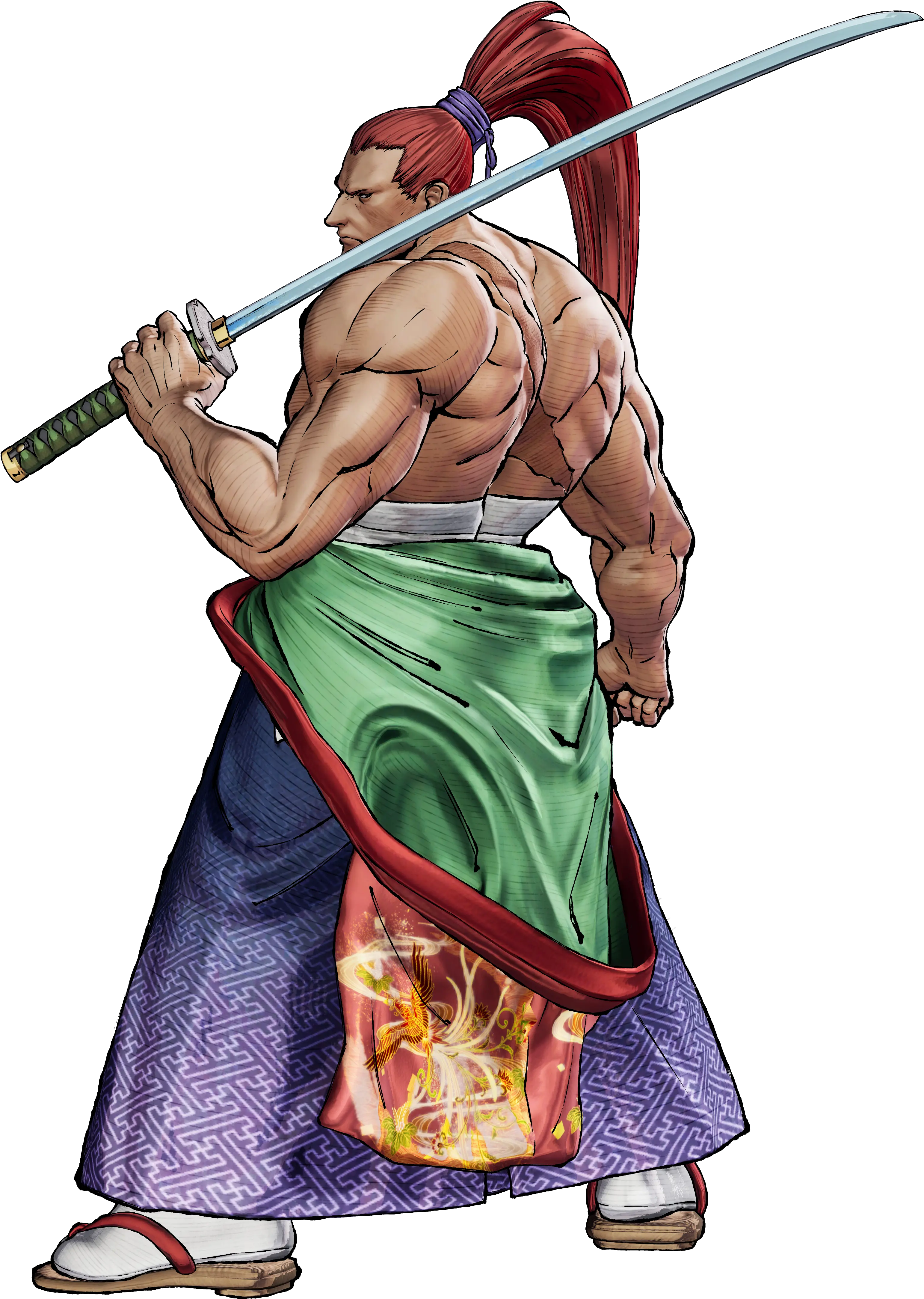  Kibagami Genjuro Samurai Spirits Danbooru Samurai Shodown Png Katana Transparent Background