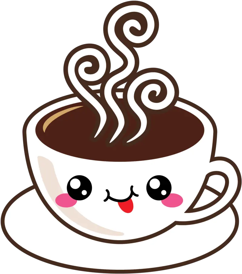  Download Cute Americano With Steam Cute Animated Coffee Cup Png Latte Png