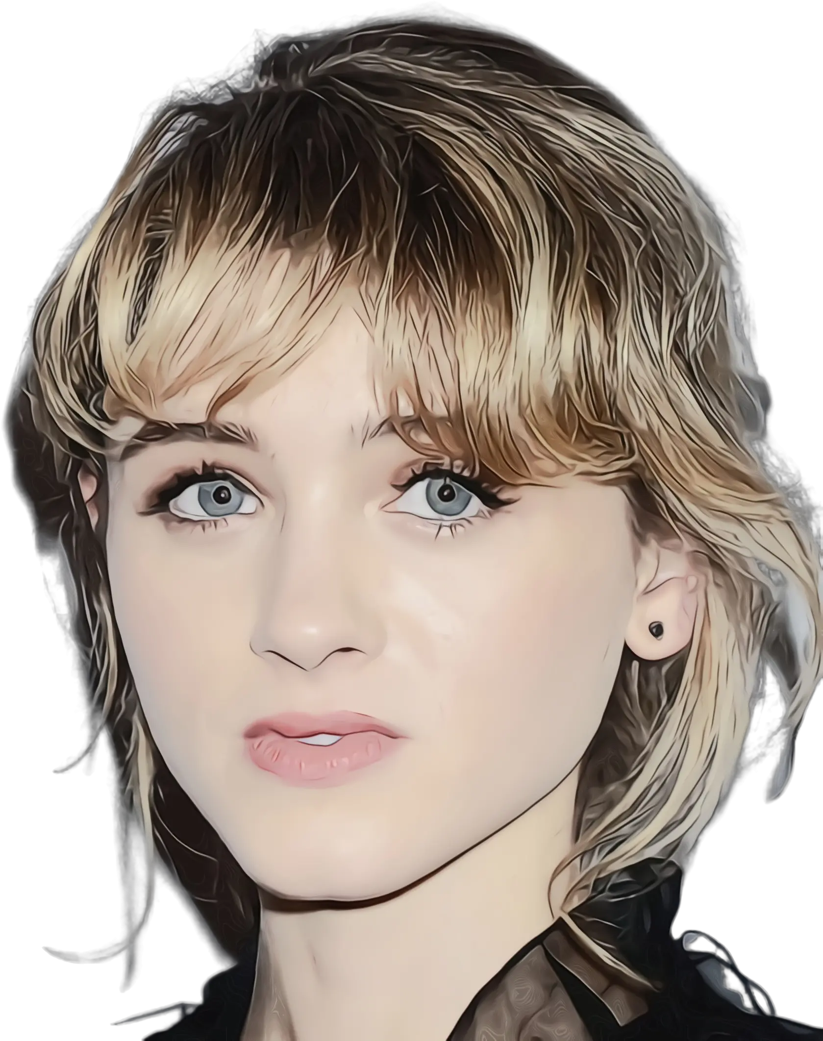  Natalia Dyer Png Clipart All Blond Bangs Png