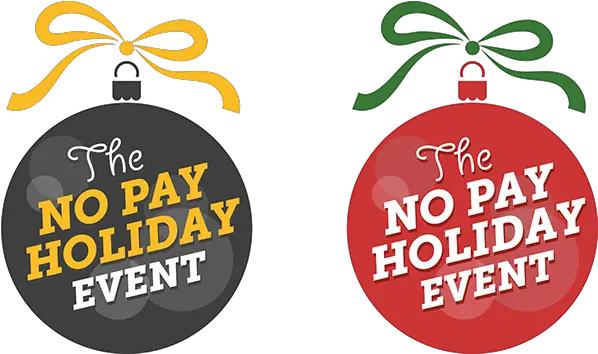  No Pay Holiday Event Logo Christmas Event Logo Png Event Logo