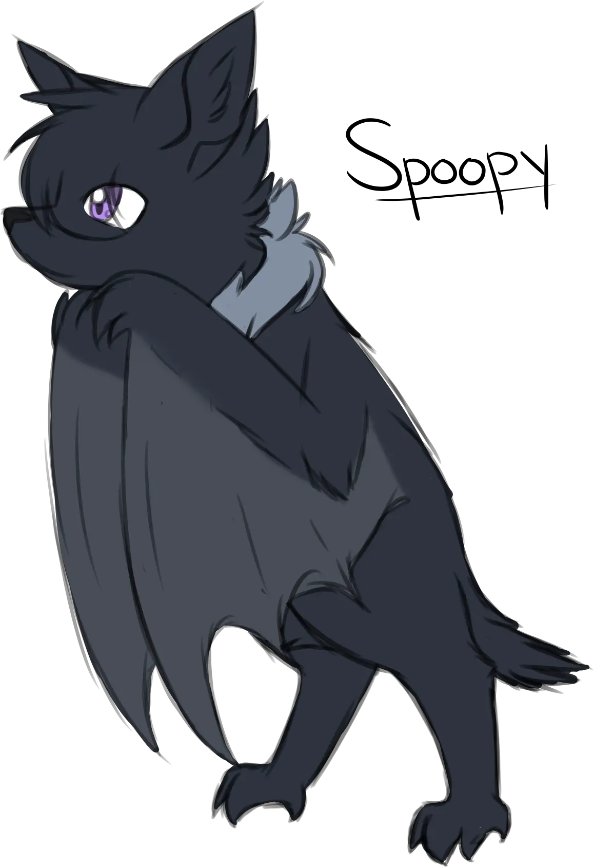  Download Hd Bat Cat Anime Drawing Drawings Of Animated Anime Bat Drawing Png Bats Transparent