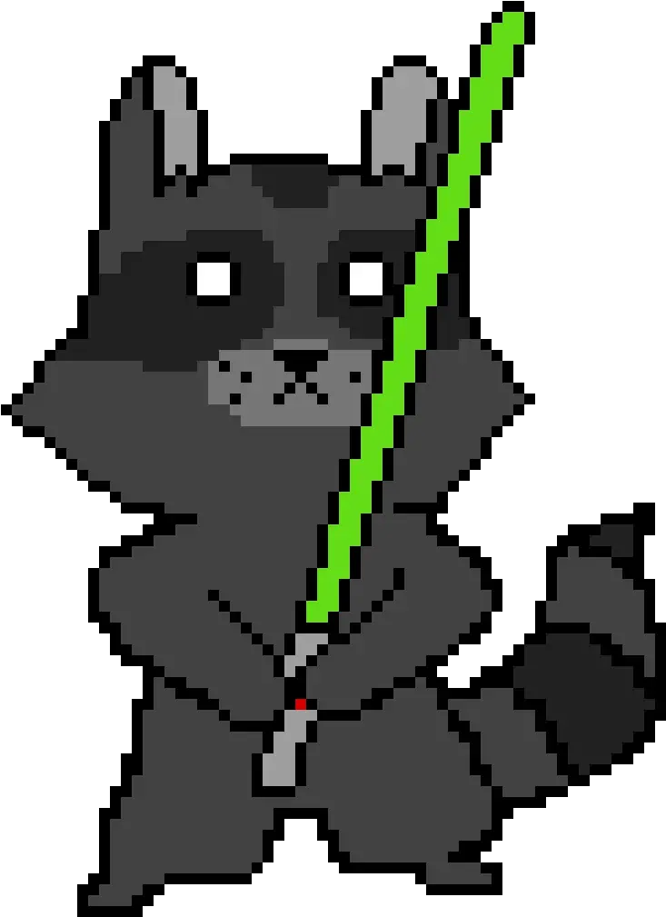  Pixilart Star Wars Raccoon By Juanjomacartur Fictional Character Png Racoon Png