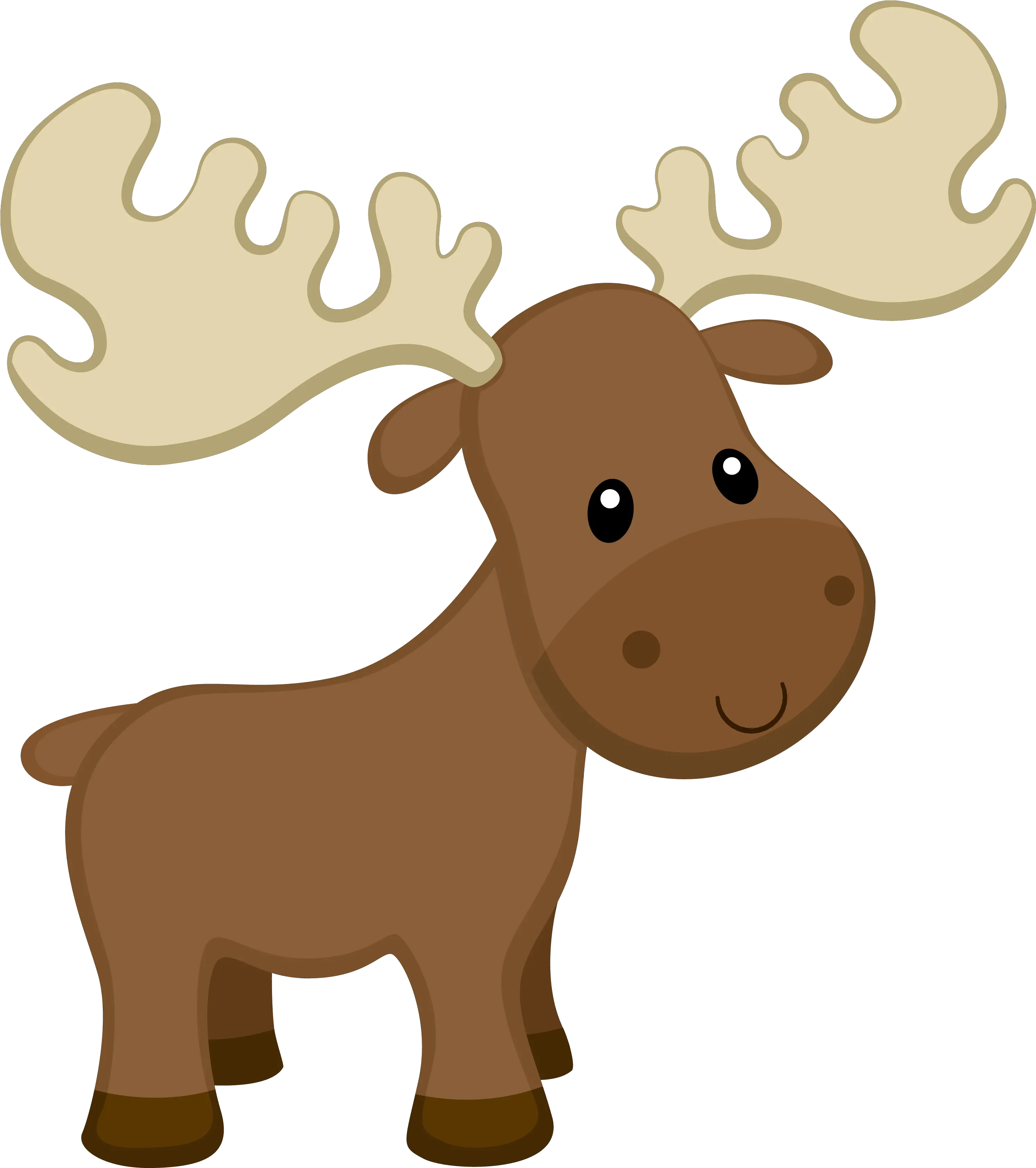  Moose Reindeer Birthday Party Cartoon Transparent Moose Clipart Png Moose Png