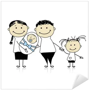  Sticker Happy Parents With Children Newborn Baby In Hands Png Parent Lifting Icon