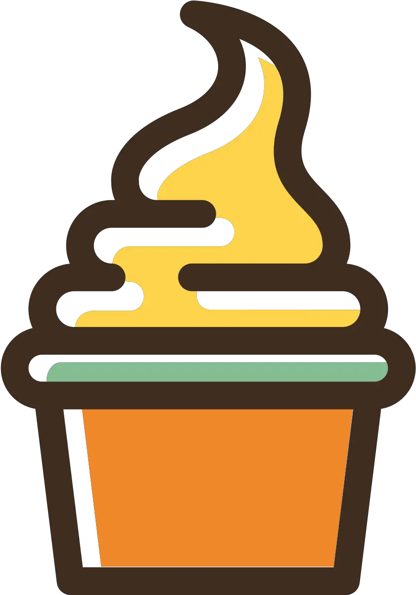  Ice Transparent Cupcake Outline Png Icecream Icon