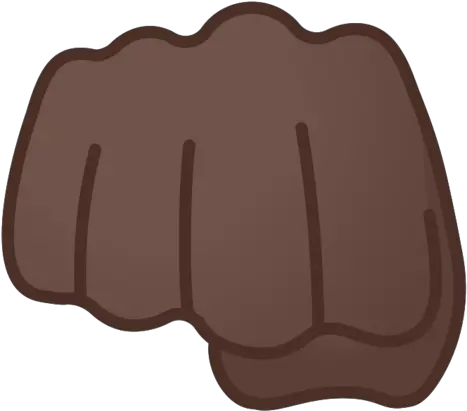  Dark Skin Tone Emoji Emoji Fist Bump Black Png Black Fist Png