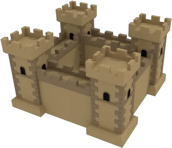  Preview Castelo Low Poly Png Castle Tower Png