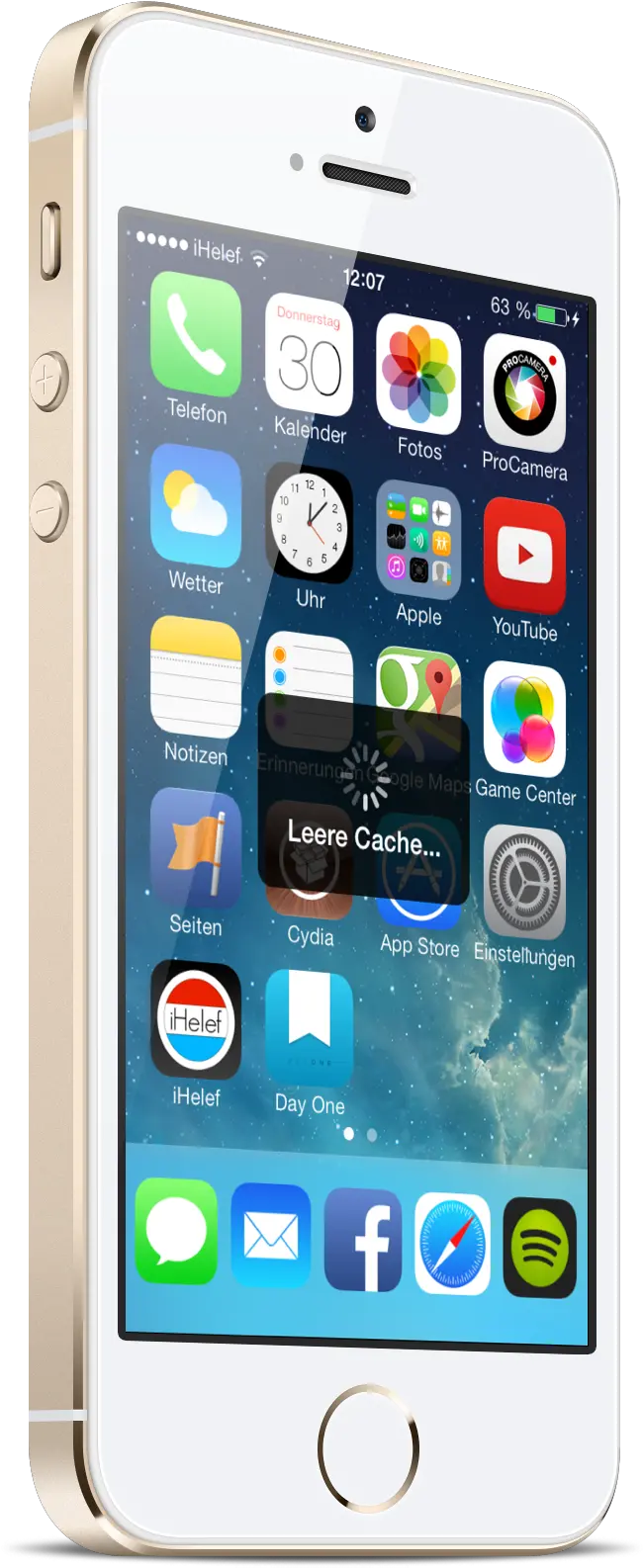  Jailbreak Ihelef Apple Iphone 5s Gold Png Fake Cydia Icon