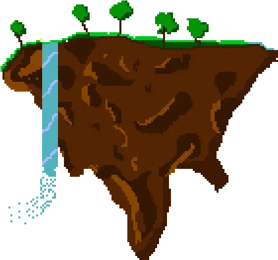  Flying Island Terraria By Halfmilk Art Png Terraria Logo Transparent