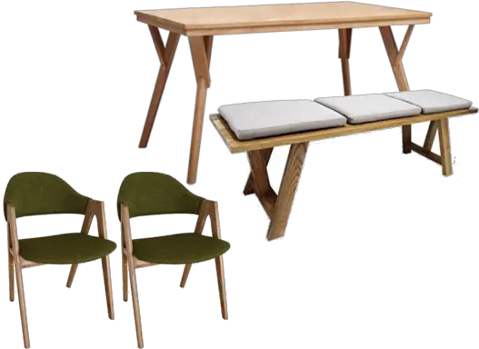  Ärtisv Table Bench 2pcs Chair Chair Png Table And Chairs Png