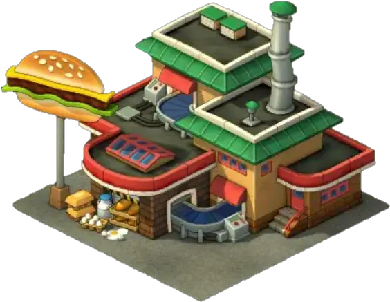  Fast Food Restaurant Png Building Icon