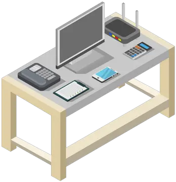  Best Premium Work Table Illustration Download In Png Office Equipment Table Work Icon