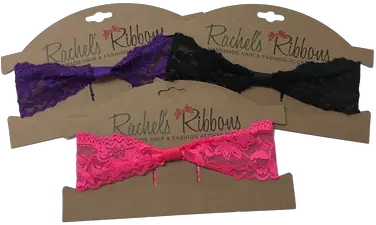  Headbands Lace Stretch Rachels Ribbons Bow Png Lace Ribbon Png