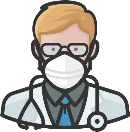  Doctor White Male Coronavirus People Avatar Mask Free Black Doctor Icon Png White Man Icon