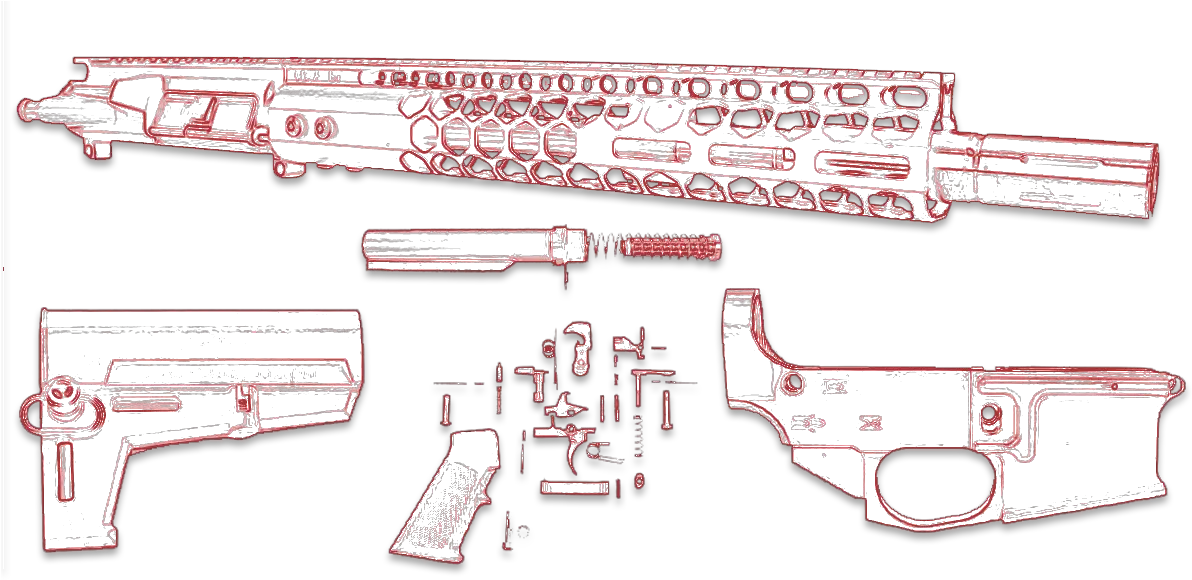  Upper Build Kits Ar 15 U0026 Lr308 Delta Team Tactical Solid Png Ar15 Icon