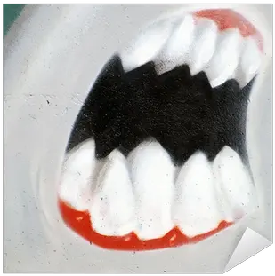  Sticker Shark Teeth Pixersus Dentures Png Shark Tooth Icon