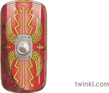  Roman Shield Illustration Twinkl Skateboard Deck Png Shield With Wings Png