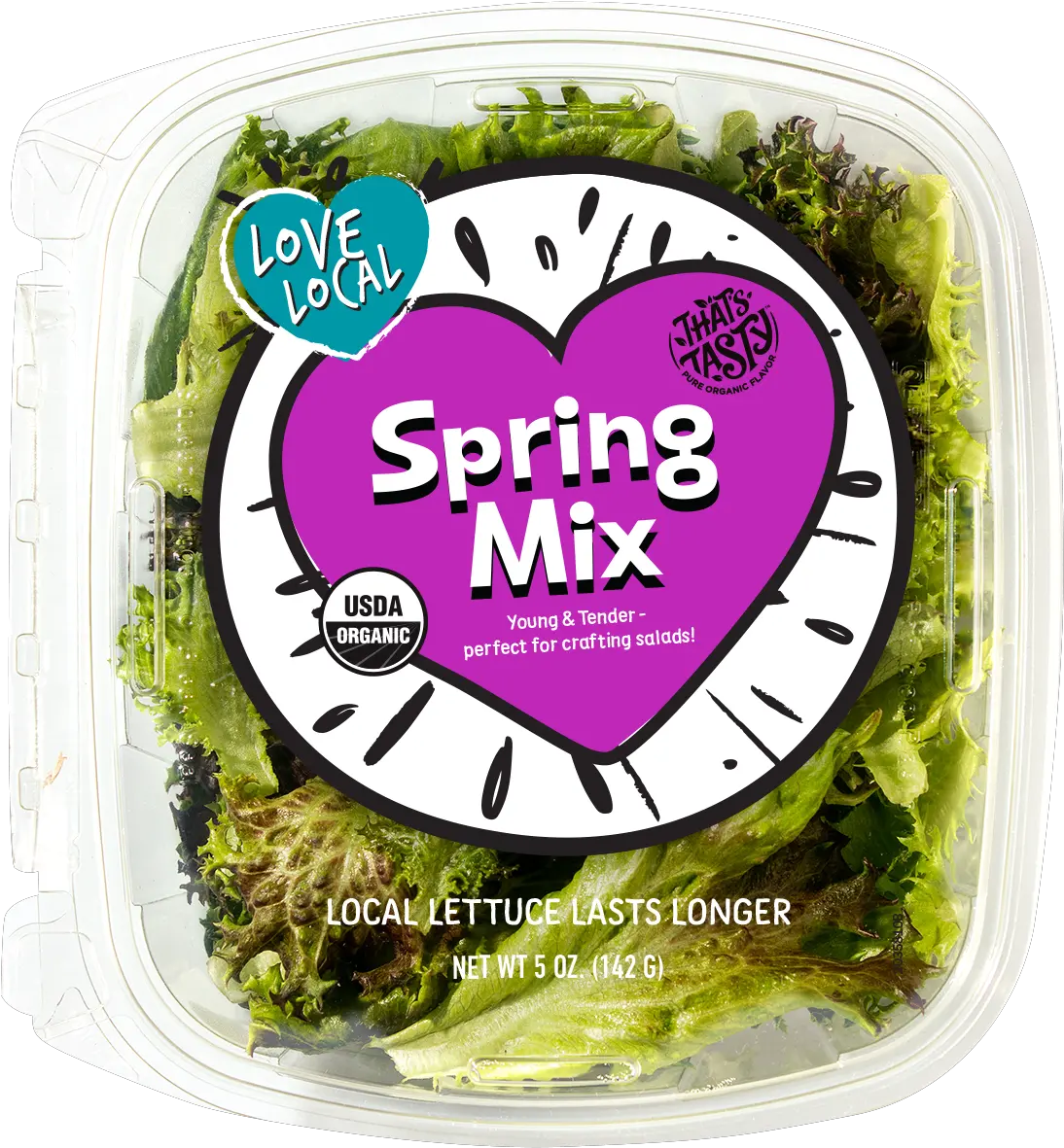  Spring Mix Organic Lettuce Food Storage Containers Png Lettuce Transparent