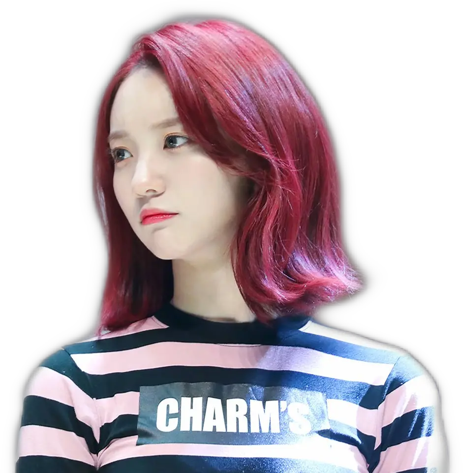  Ohmygirl Binnie Oh My Girl Red Hair Png Oh My Girl Logo