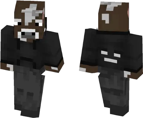  Cow In A Sweater Minecraft Skin Black Samurai Minecraft Skin Png Minecraft Cow Png