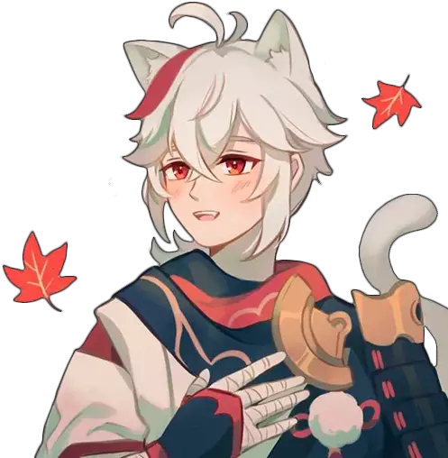  Telegram Sticker From Collection Kazuha Catboy Kazuha Png Cute Anime Icon Tumblr