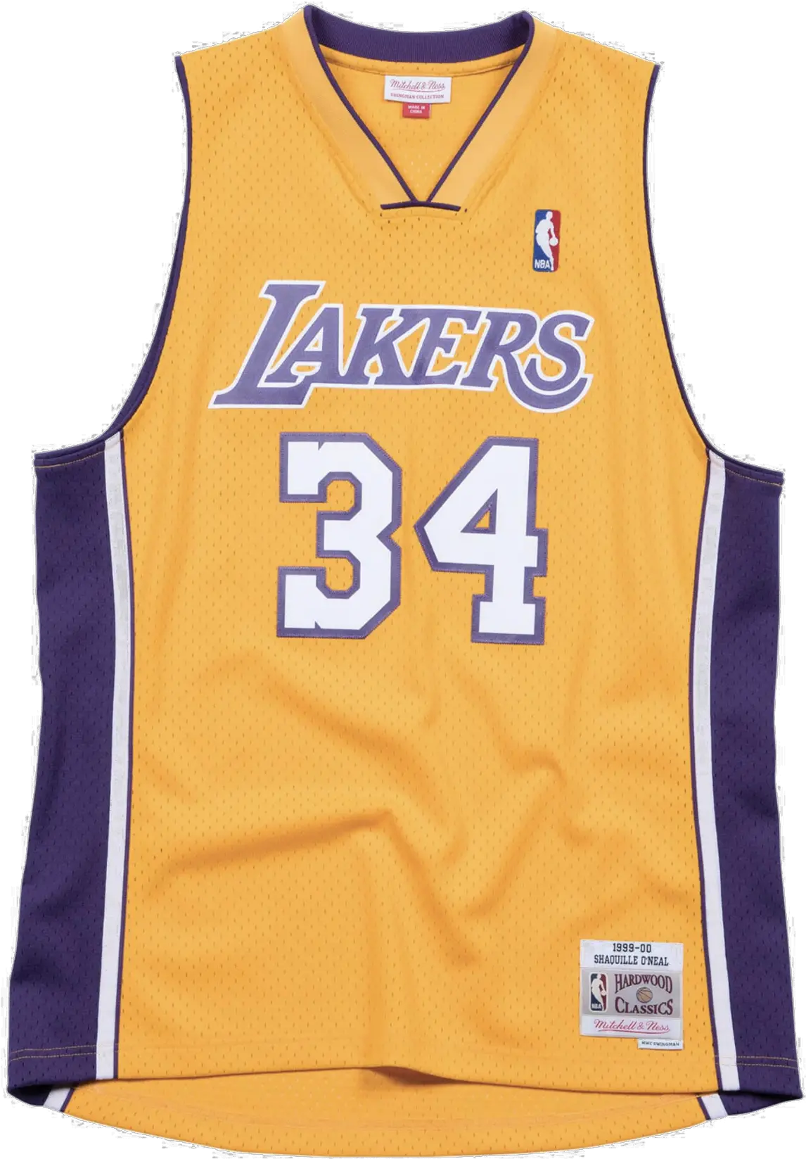  Mitchell U0026 Ness Shaquille Ou0027neal Swingman Jersey Los Angeles Lakers Ye Lakers Shaq Jersey Png Shaq Png