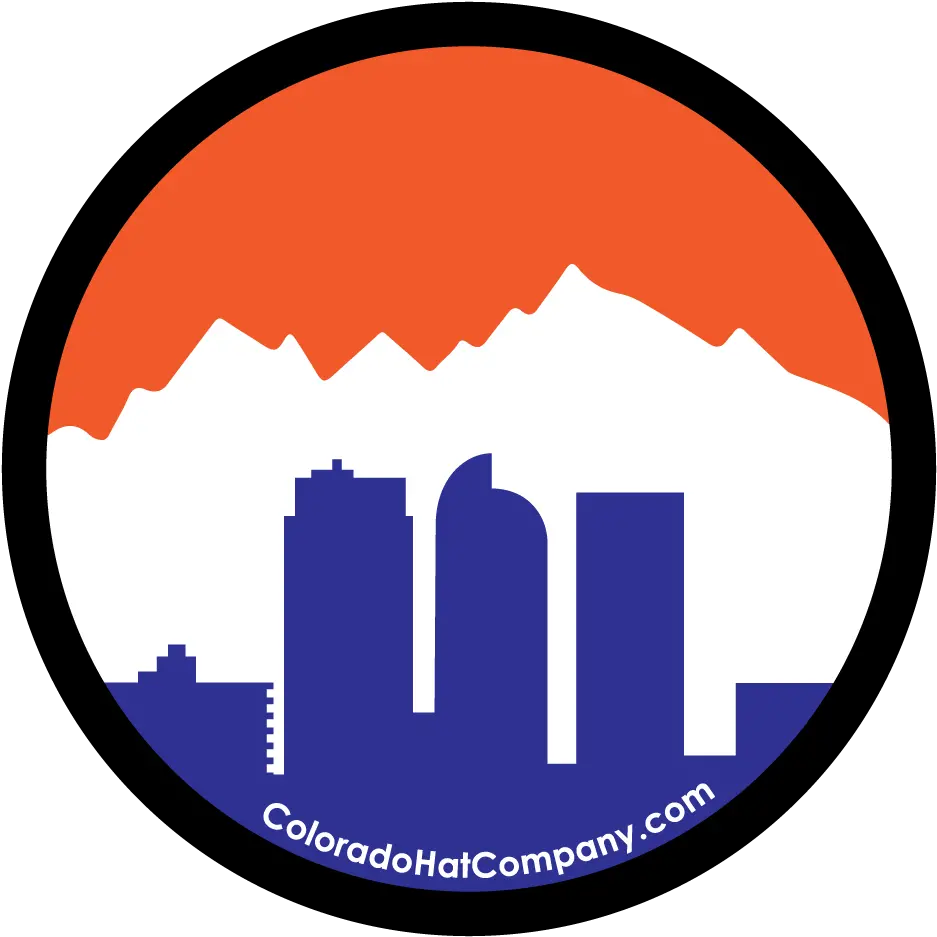  Denver Skyline Sticker Broncos Circle Png Broncos Png