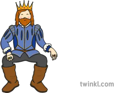  King With Crown Illustration Twinkl Fictional Character Png Cartoon Crown Png