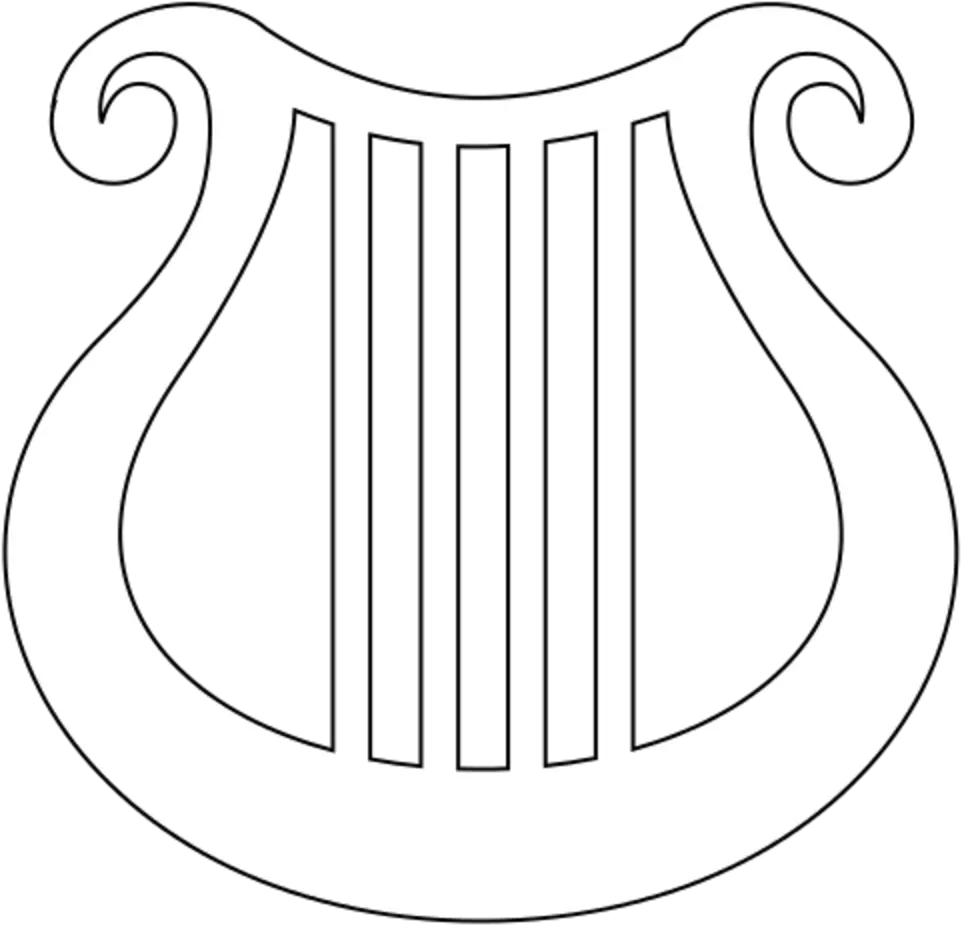  Lyre Wagoio Vertical Png Harp Icon