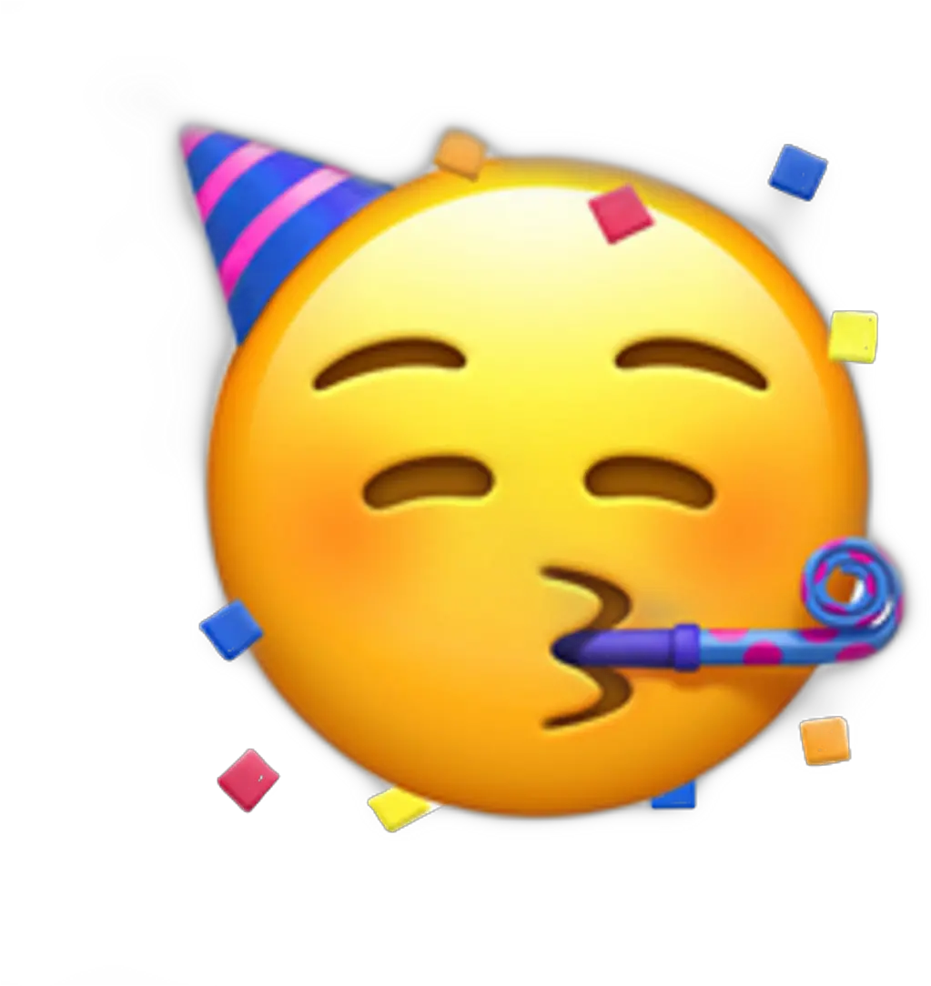  Partying Face Emoji Emoji Iphone Happy Birthday Png Smiling Emoji Png