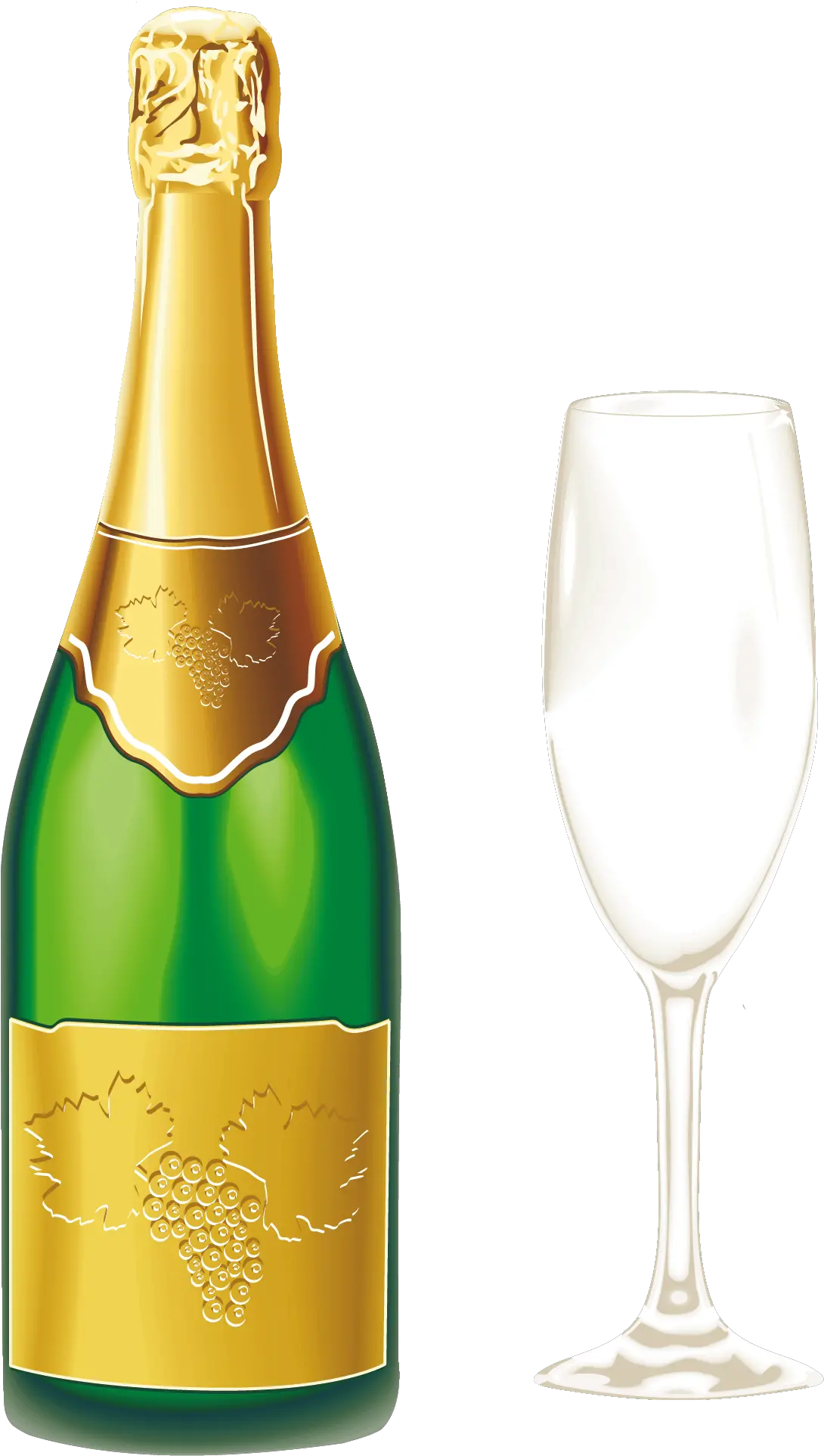  Champagne With Glass Clipart Gallery Yopriceville High Png Champagne Bottle Clipart Glasses Clipart Png