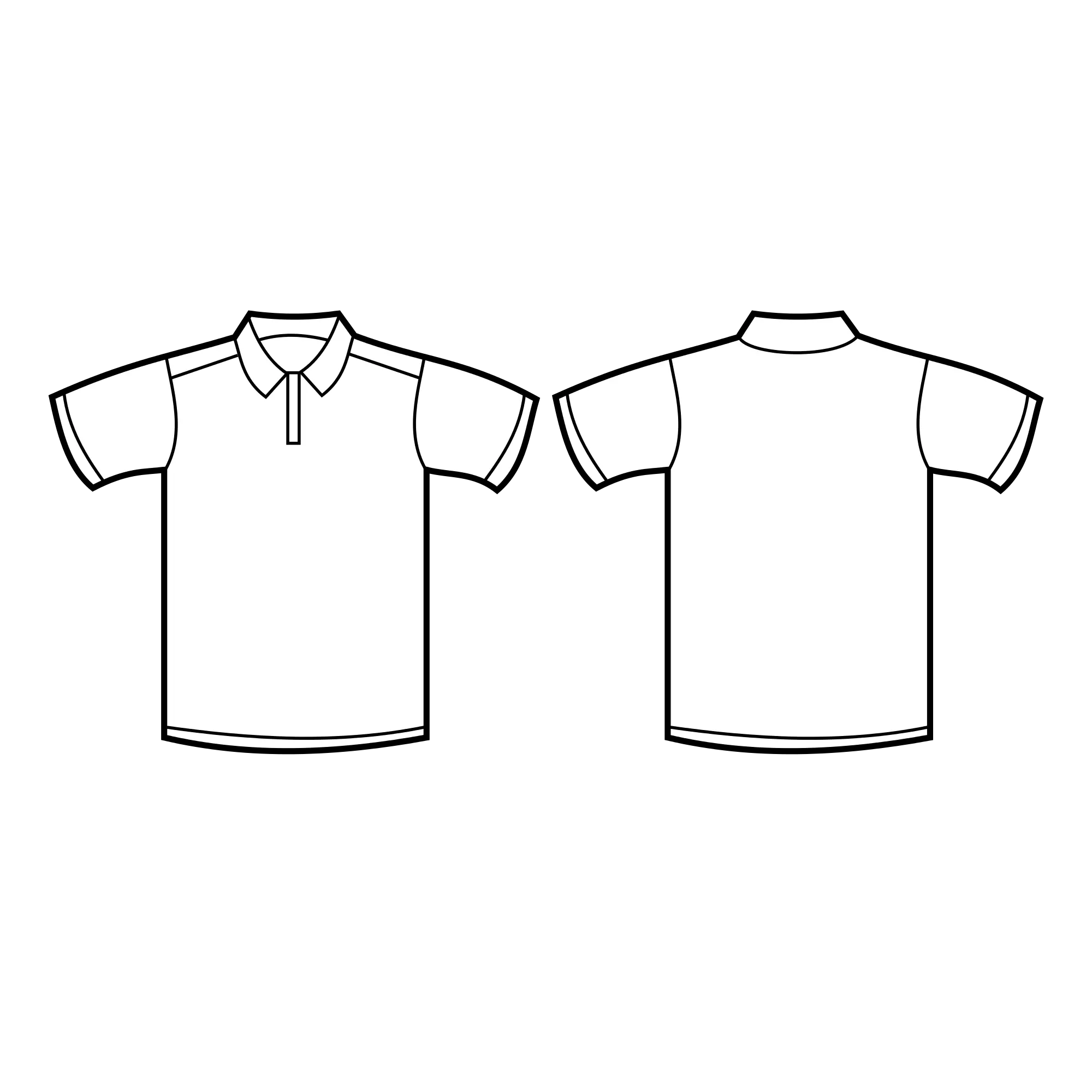  T Shirt Template Png Picture Polo Shirt Template Collar Png