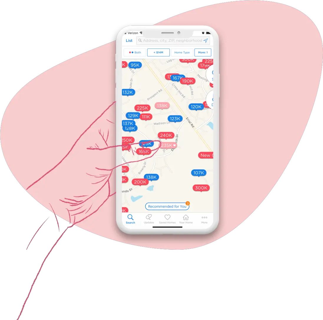  Feature Concept U2013 Zillow Notifications Nadia Chaudhry Smartphone Png Zillow Mobile App Icon