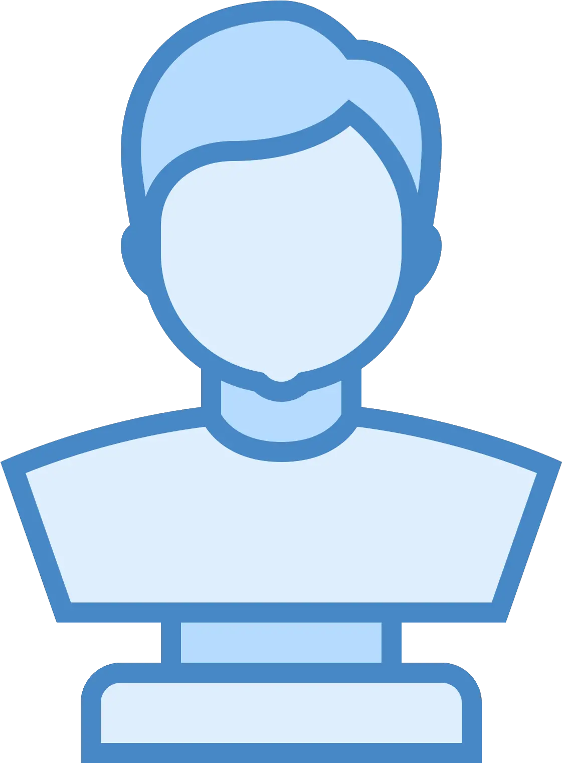  Transfer Icon Blue Png Image With No Busto Png Sculpture Icon