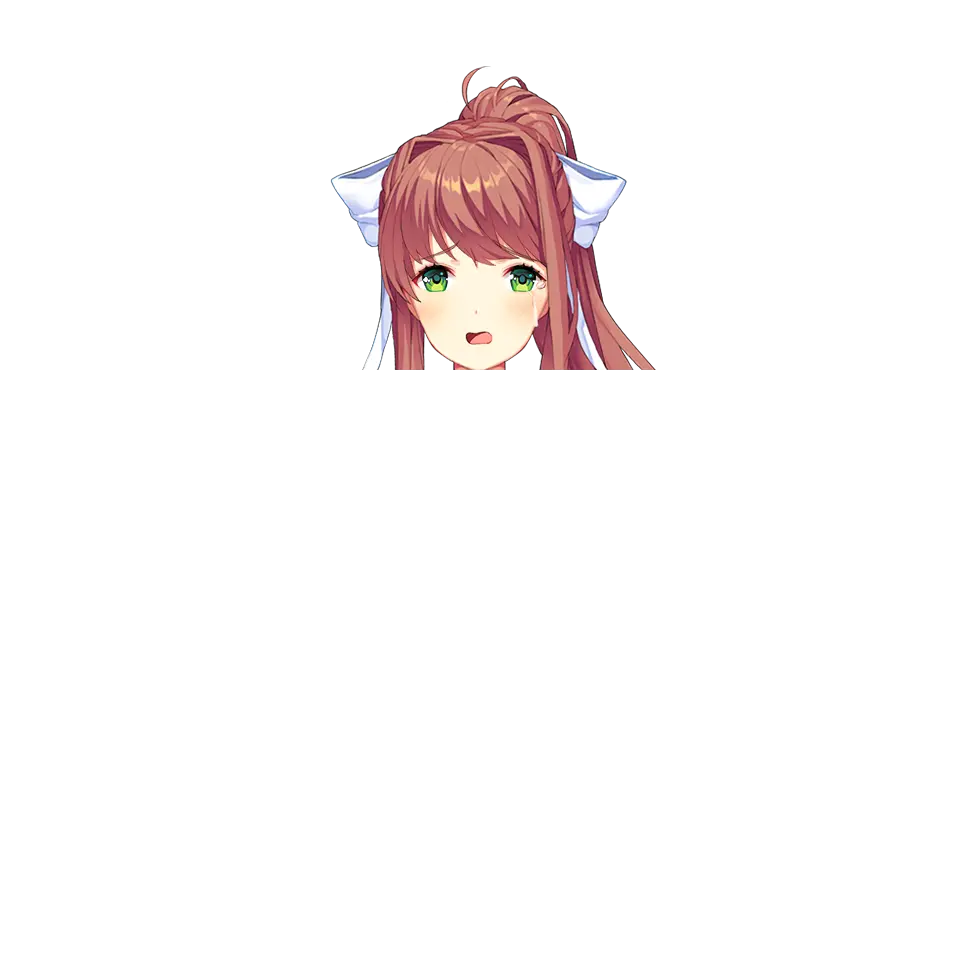  Monika Doki Transparent Png Doki Doki Monika Memes Monika Png