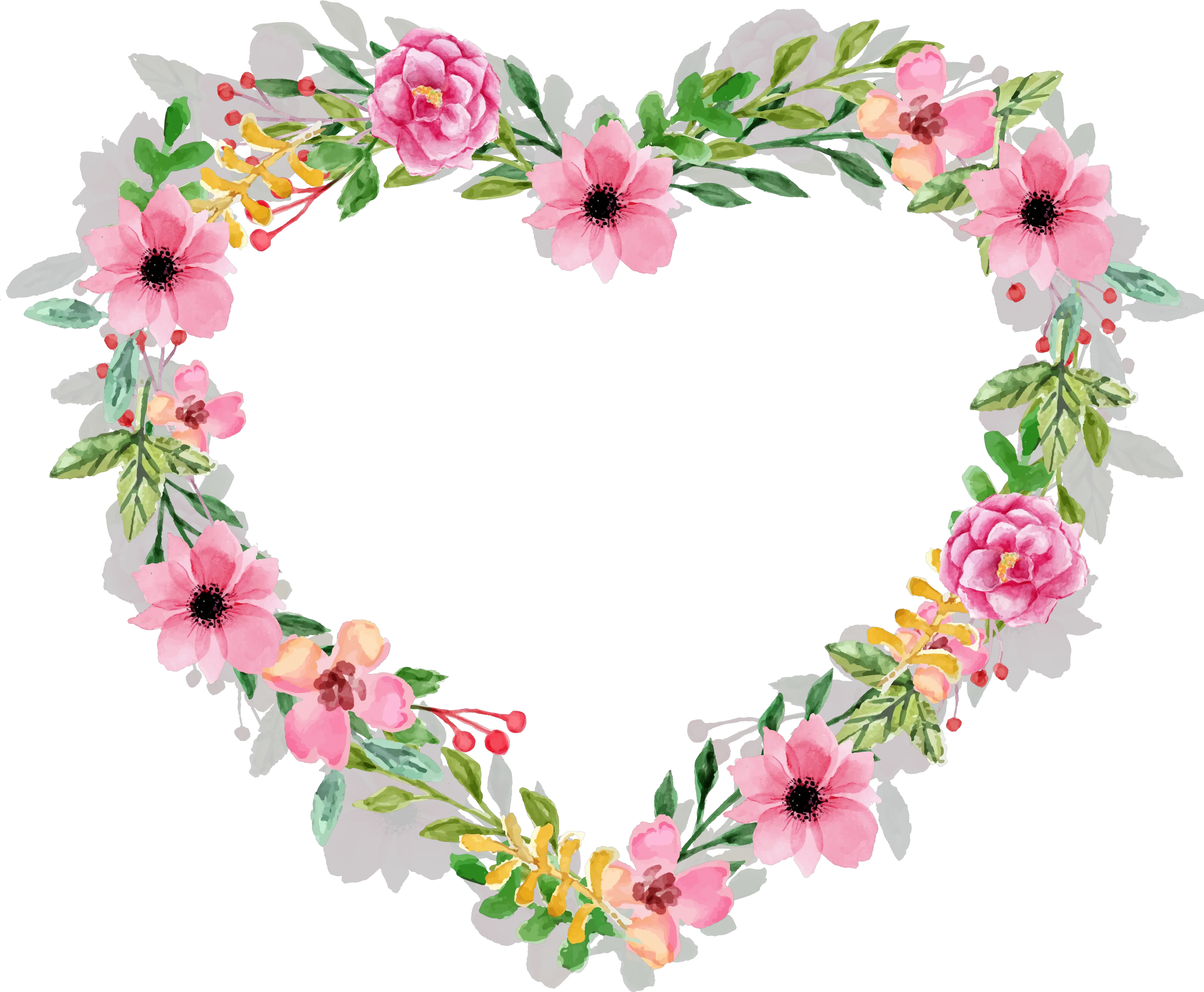  Pin De Evelyn Vargas Melendez Em Images Imagem Floral Watercolor Flowers Heart Png Flores Png