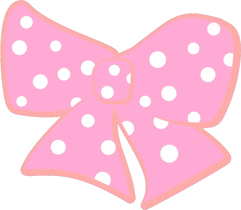  Bow With Polka Dots Svg Clip Arts Download Download Clip Pink Ribbon Polka Dot Png Dots Png