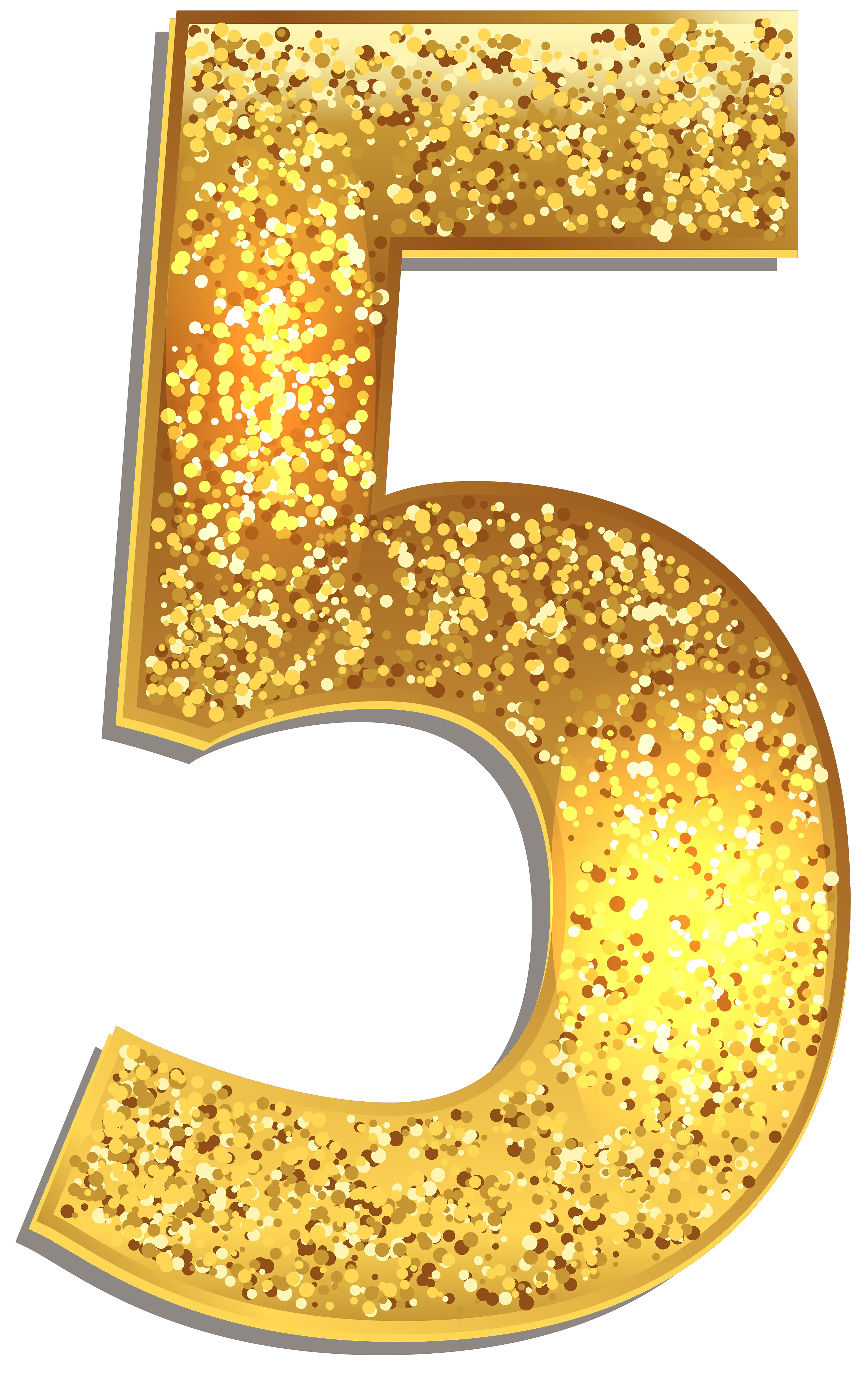  Number Five Gold Shining Png Clip Art Image Blingbling Gold Number 5 Png Bling Png