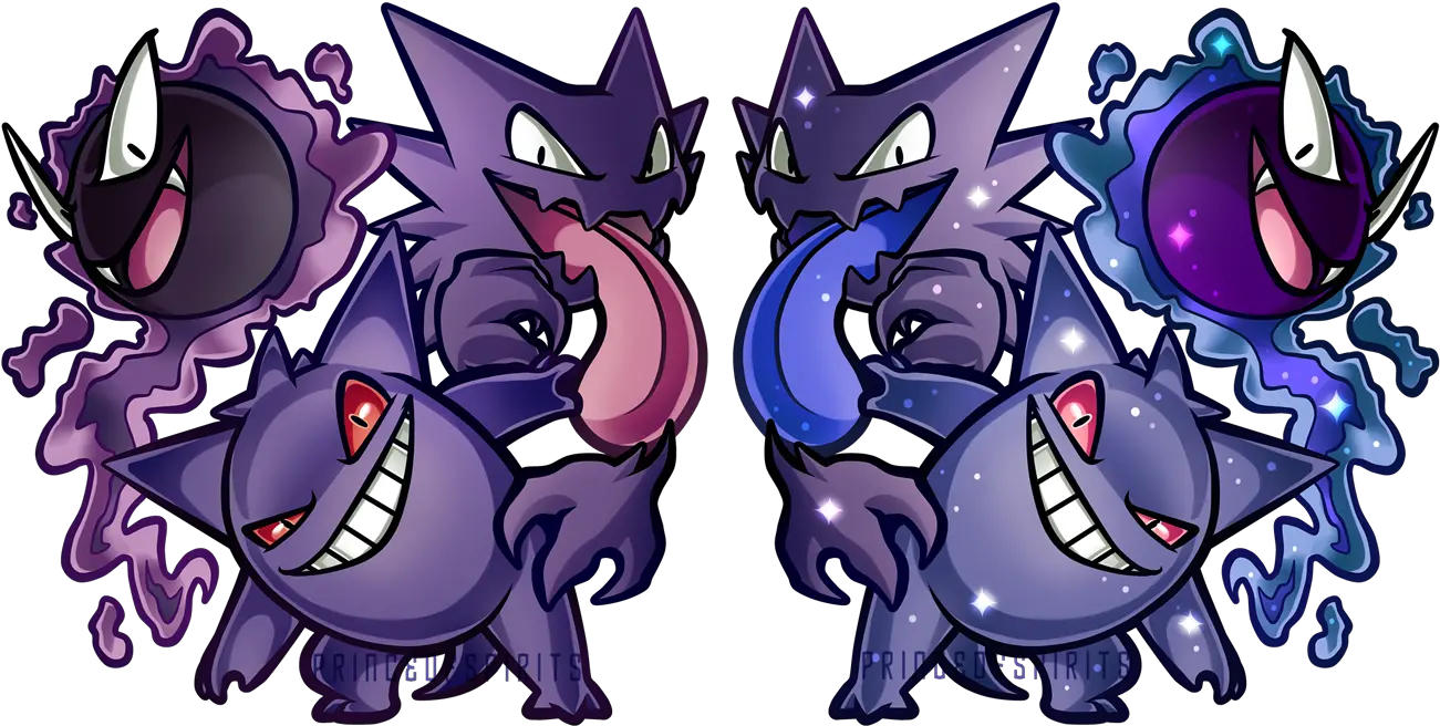  Download Gengar Haunter Gastly Sticker Gastly Haunter Gengar Deviantart Png Gengar Png