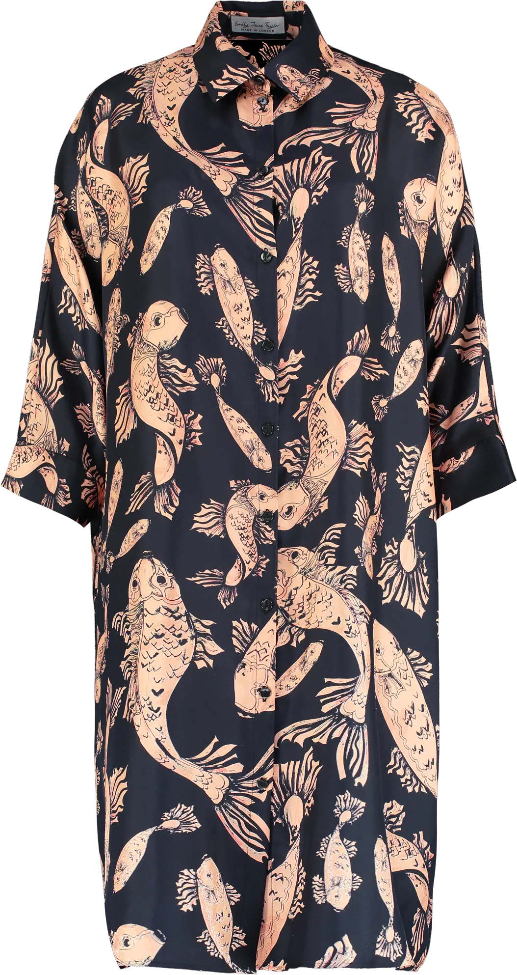  Emily Jane Taylor U2014 Bella Shirt Dress In Koi Carp Png