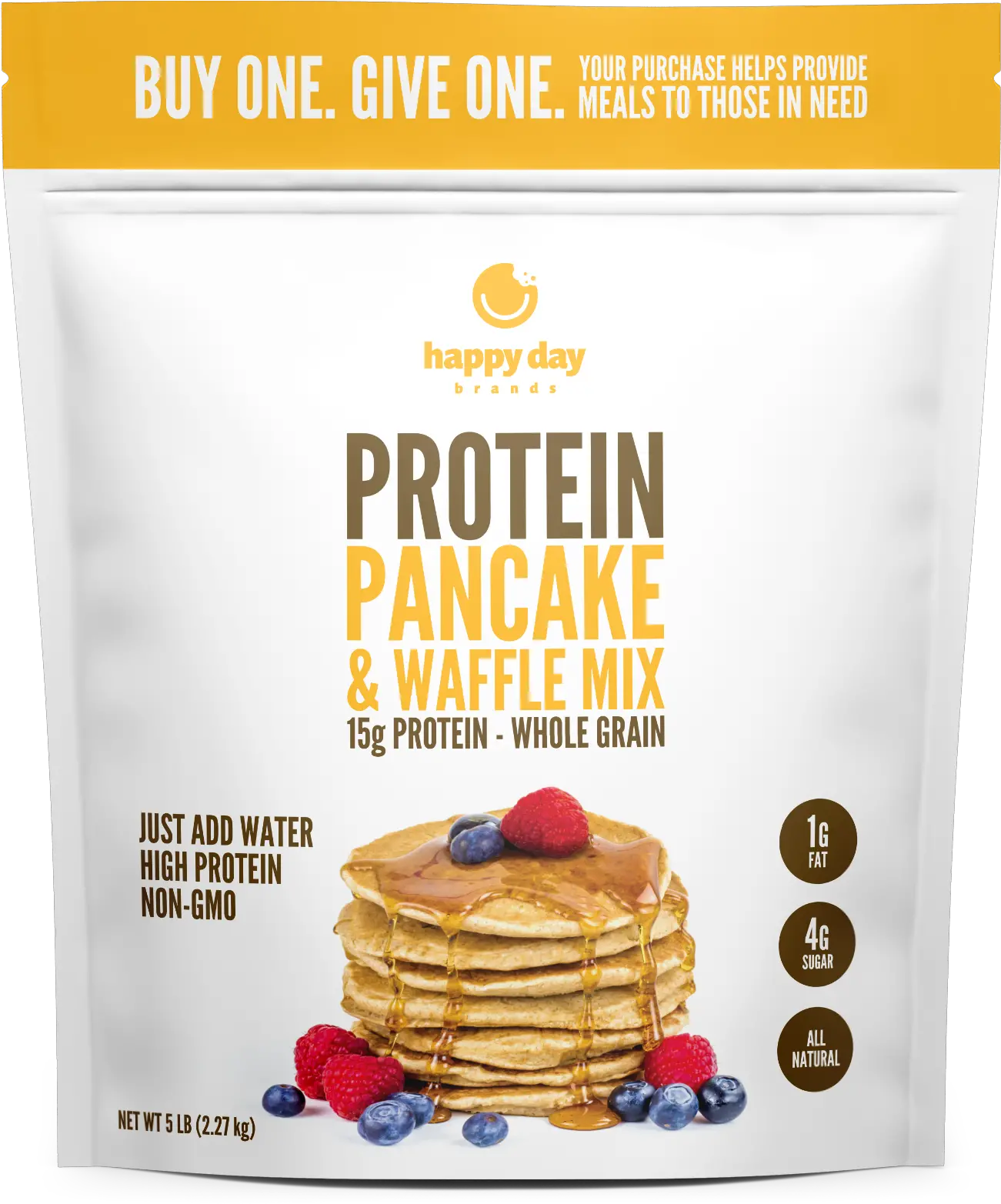  Protein Pancake And Waffle Mix Happy Day Brands Waffle Png Waffle Transparent