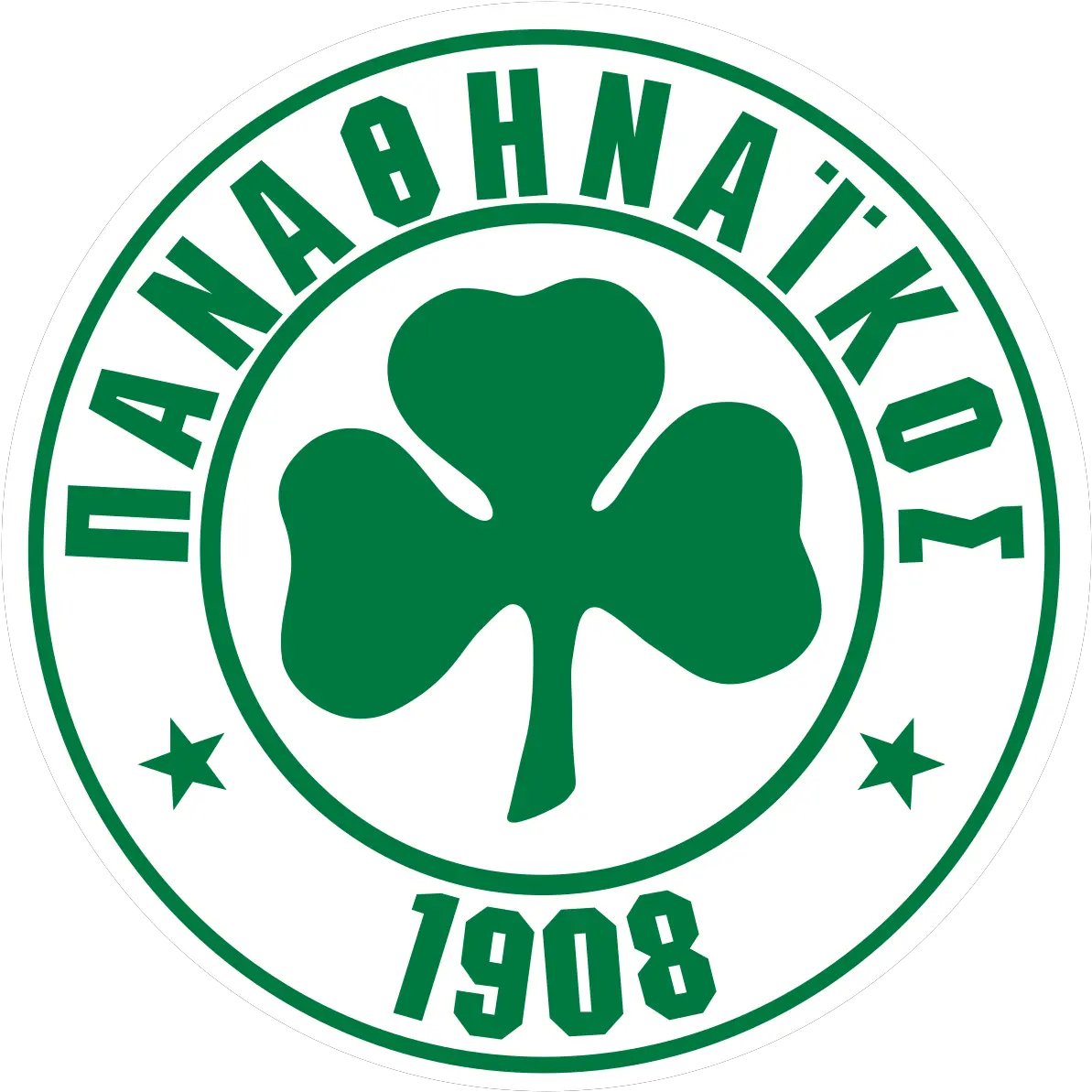  Panathinaikos F Panathinaikos Logo Png Third Quarter Half Filled In Stars Symbol Icon