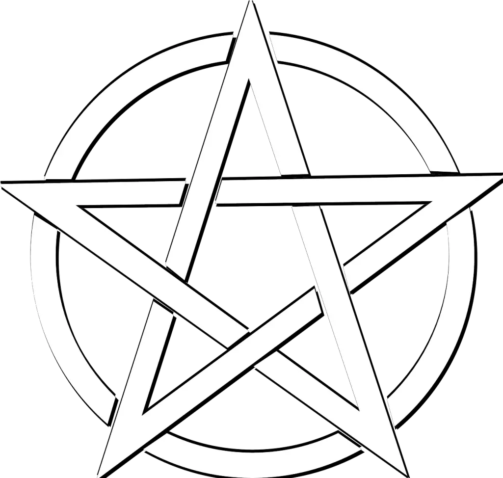  Pentacle Vector White Transparent Png Wicca Pentacle Pentacle Png