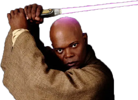  Mace Windu Qui Gon Jinn Transparent Png Star Wars Mace Windu Gon Png